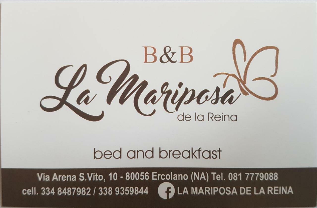 Bed and Breakfast La Mariposa De La Reina Ercolano Zewnętrze zdjęcie